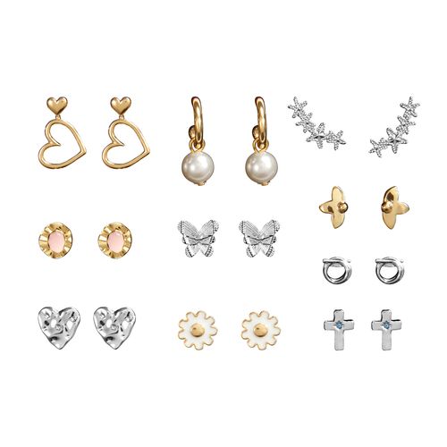 Estuche de aretes Pearly Hearts