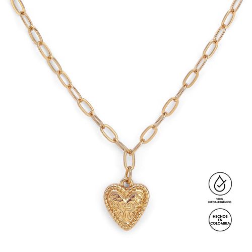 Estuche de collar y aretes Heart of Gold